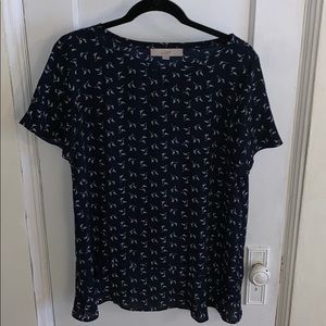 LOFT Ruffle-detailed Top